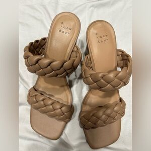 Target A New Day Women's Brown Braided Sandals